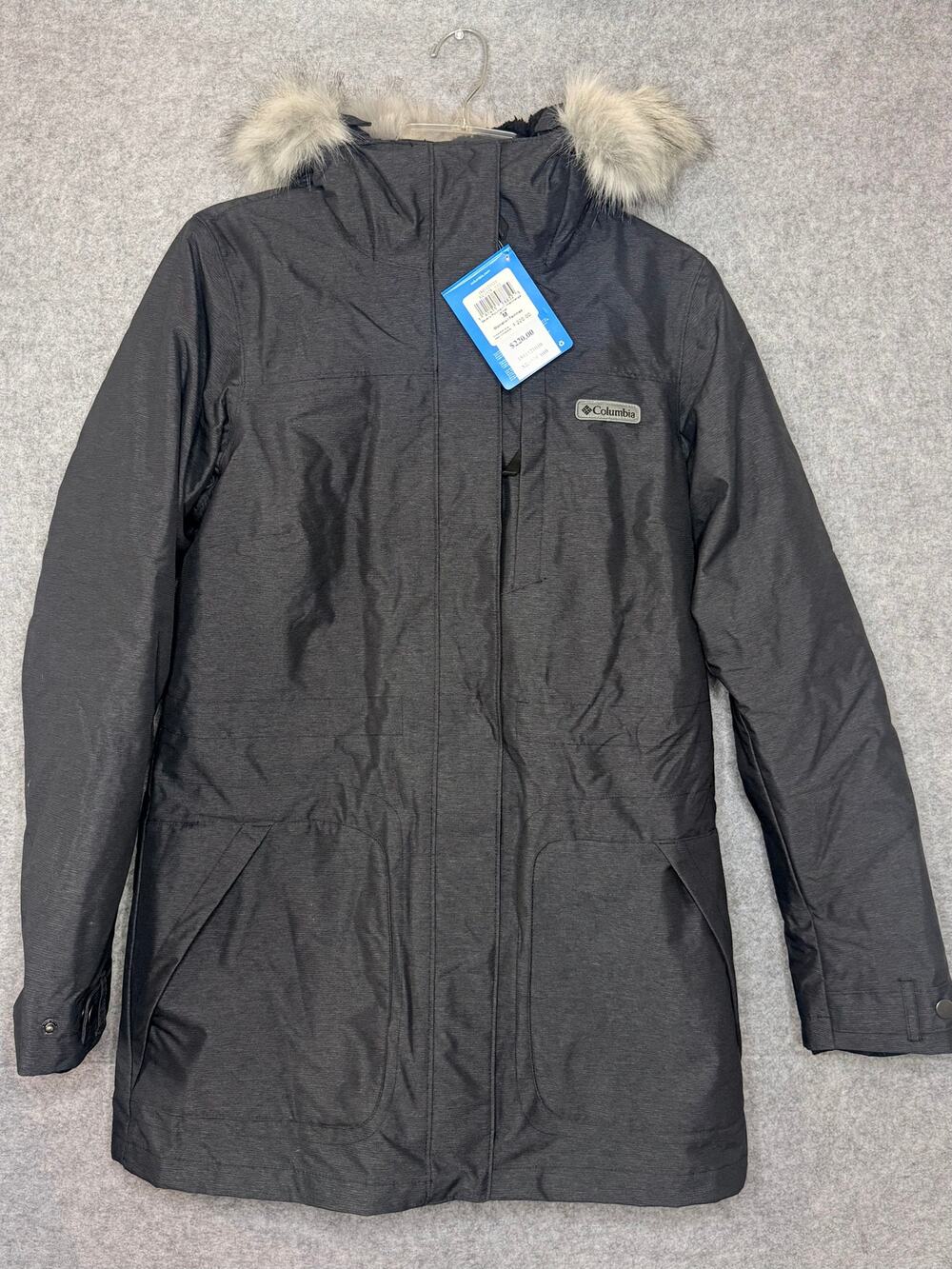 Columbia Beverly Mountain Interchange Jacket Womens M Black Fur Hood NWT $220